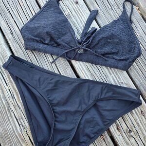 Xilharation Black Triangle Top Bikini - Size Large